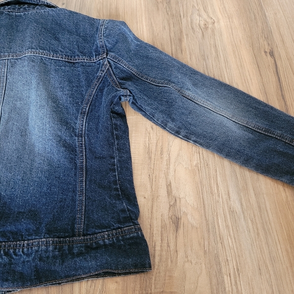 Women's Contrast Denim Jacket Size Small - Picture 6 of 10